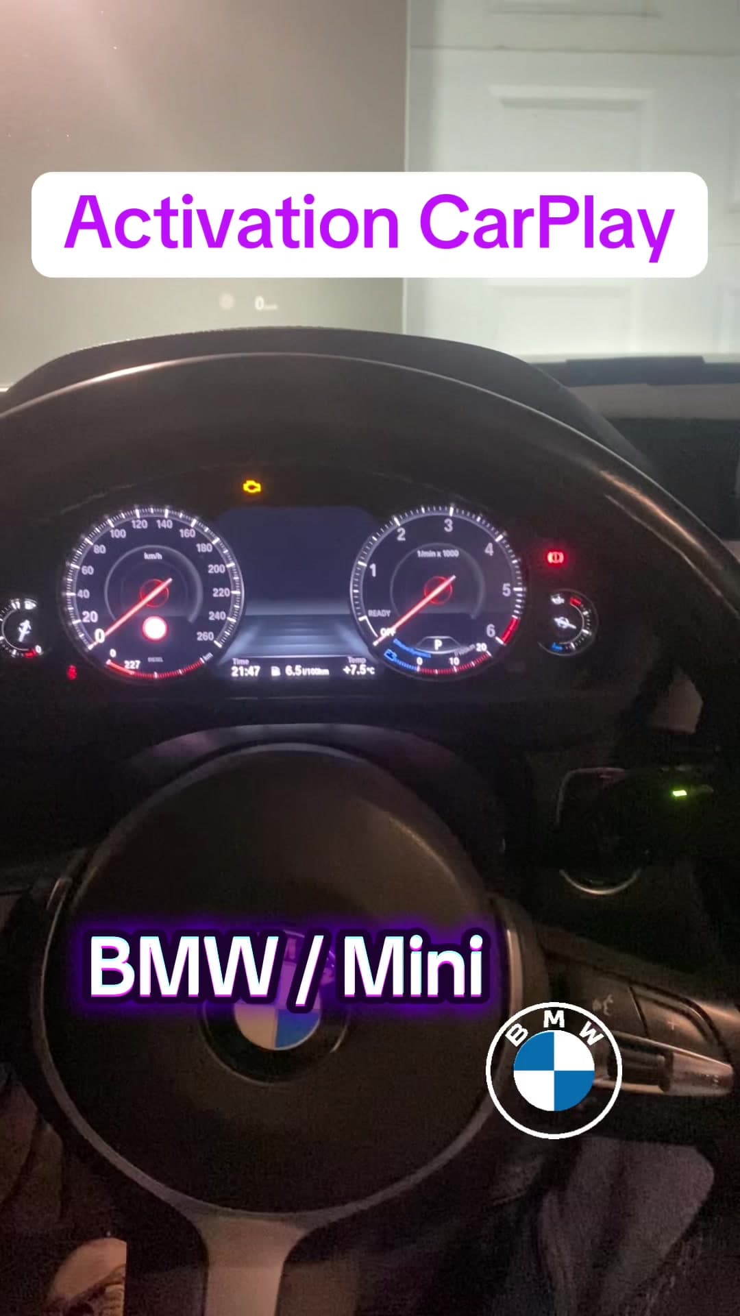 Activation CarPlay plein écran BMW sur NBT Evo et EntryNav2