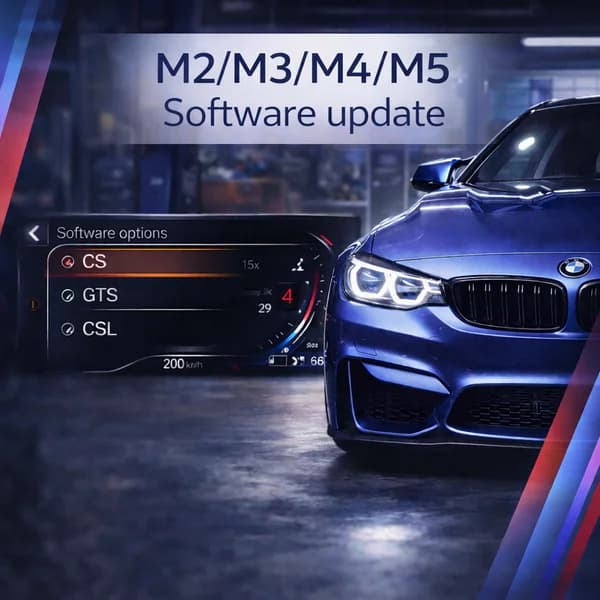 Programmation BMW M – Softwares CS / GTS / CSL