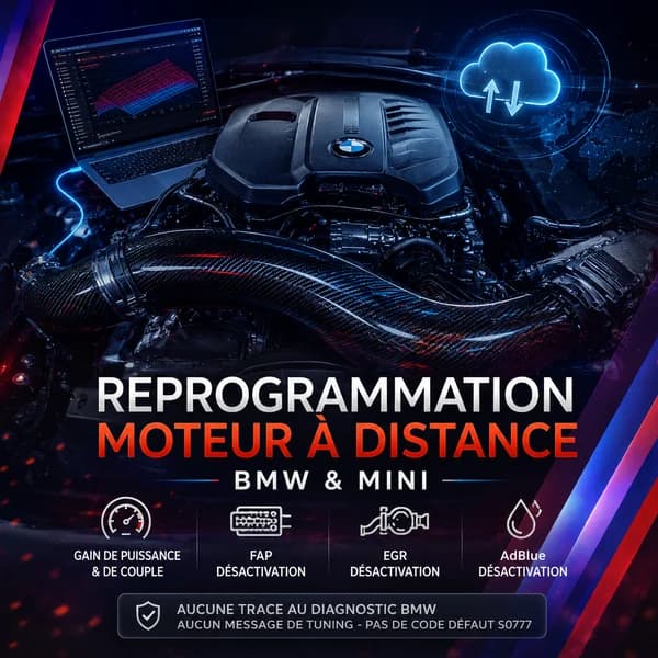 Reprogrammation moteur BMW & Mini à distance